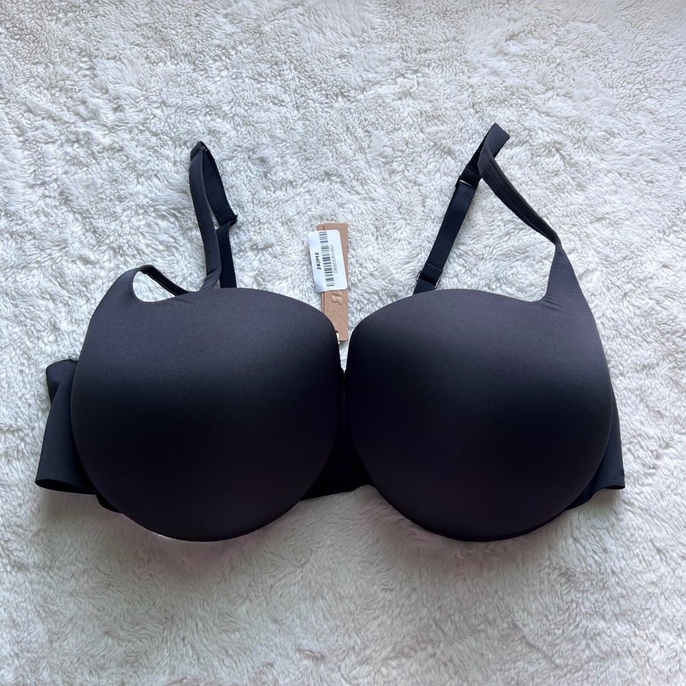 SKIMS Women's Ultimate Push-Up Balconette Bra Onyx Black‎ BA-BAL-5486W 42DD NEW
